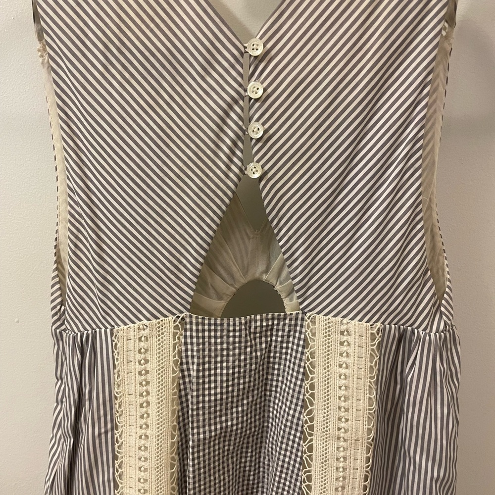 Thakoon Cotton Crochet Inset Dress - Picture 3 of 8